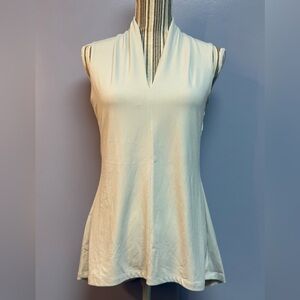 NWT Philosophy Sleeveless V-Neck high low Women’s Top in Cream women’s S